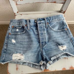 Distressed Denim Women's Shorts
